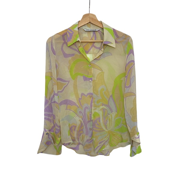 Zara 70s retro shirt - Picture 2 of 12